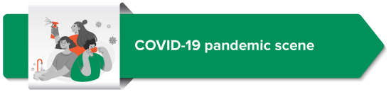 COVID-19 pandemic scene