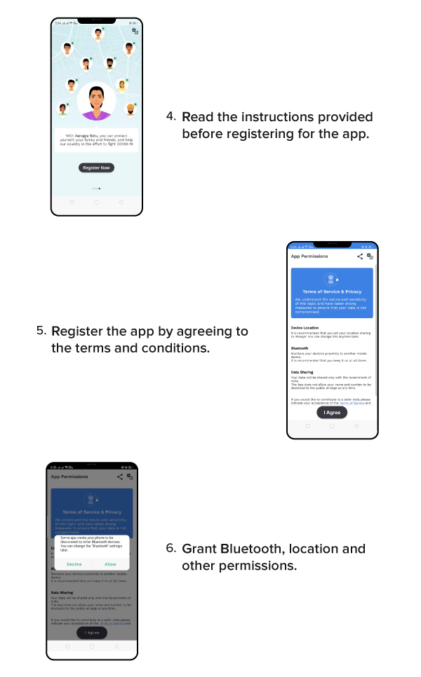 Arogya Setu App Steps Second