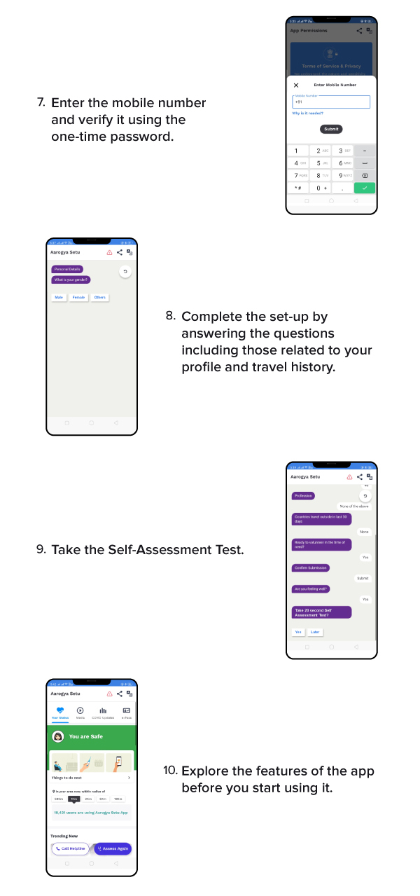 Arogya Setu App Steps Third