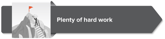 Plenty of hard work