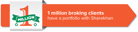 1 million broking clients have a portfolio with Sharekhan