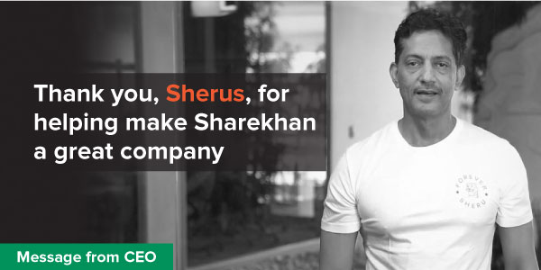 Thank you for helping make Sharekhan a great company