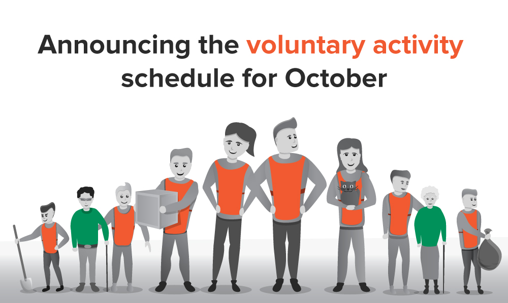 Announcing the voluntary activity schedule for October