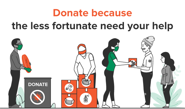 Donate because the less fortunate need your help