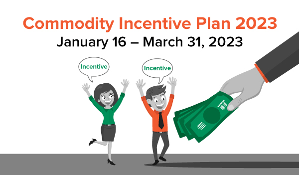Commodity Incentive Plan 2023 January 16 – March 31, 2023