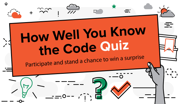 How Well You Know the Code Quiz Participate and stand a chance to win a surprise