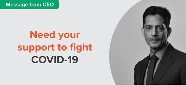 Need your support to fight COVID-19