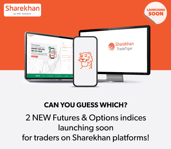 CAN YOU GUESS WHICH? 2 NEW Futures & Options indices launching soon for traders on Sharekhan platforms!