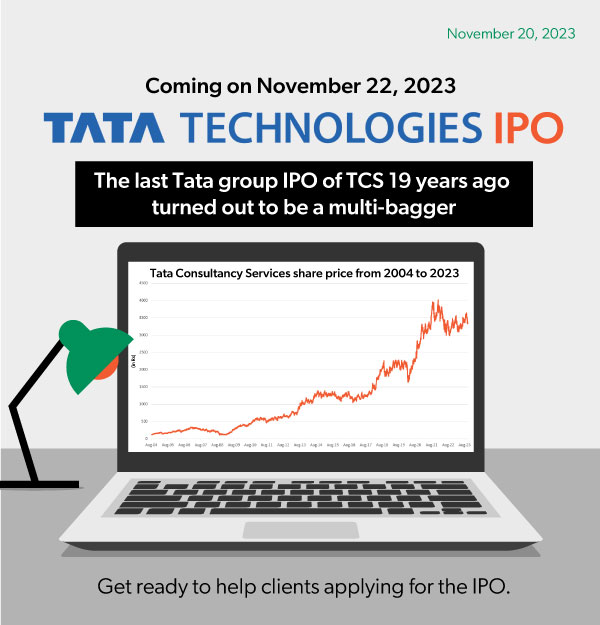 Tata Technologies IPO coming soon
The last Tata group IPO was of Tata Consultancy Services 19 years ago and that turned out to be a multi-bagger